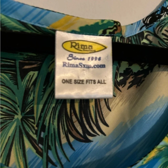 Rima Womens O/S Beach dress/coverup Aruba Pattern Oversized "One Happy Island" - Picture 4 of 6